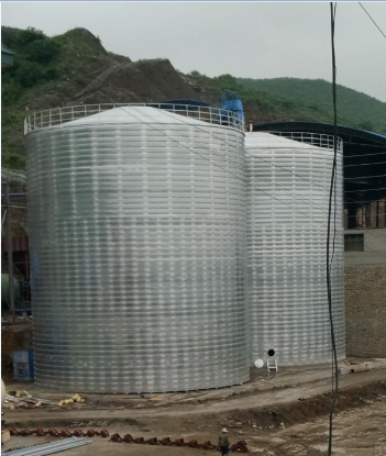 埇桥粮食钢板仓的安装全过程不用热焊接